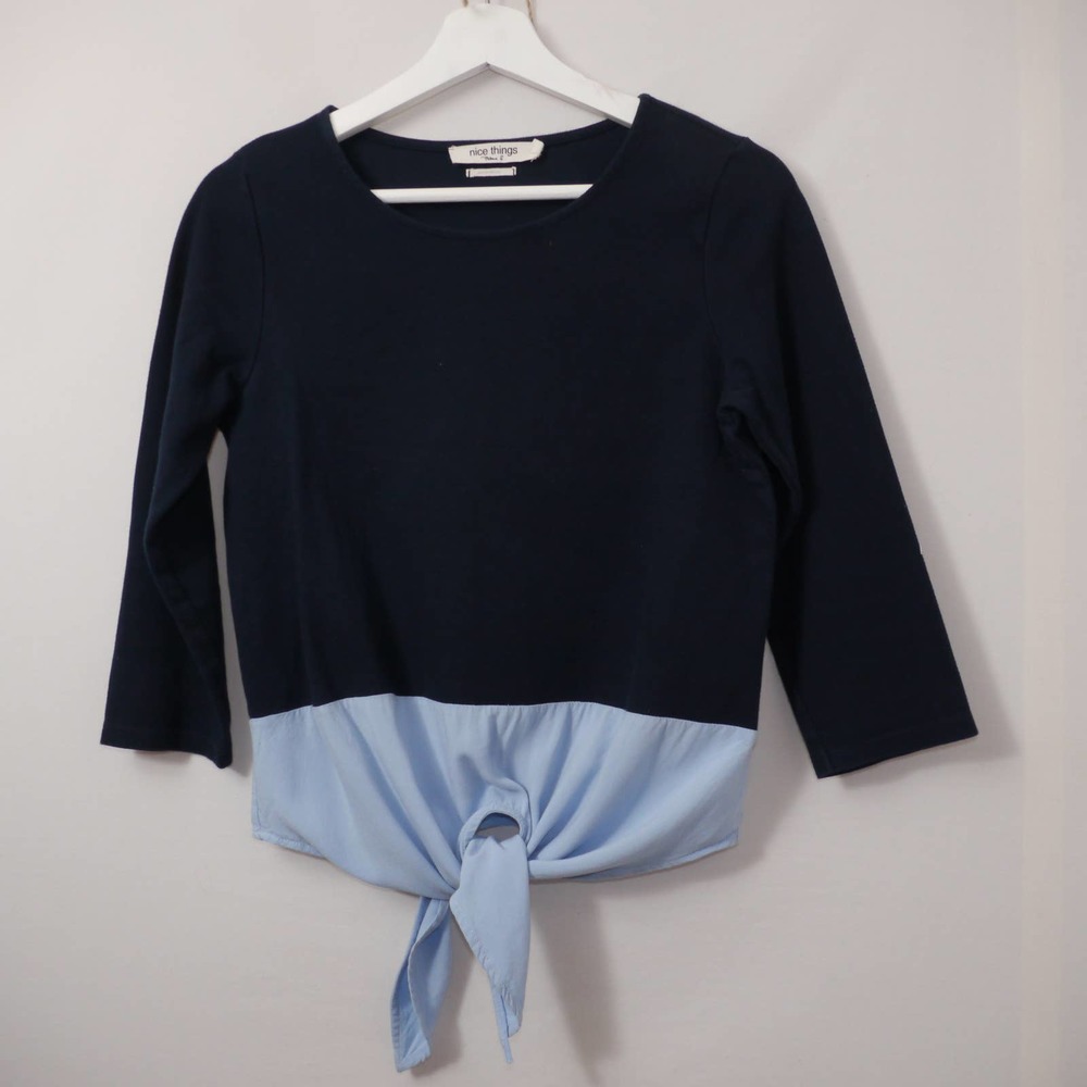 Nice Things Paloma S. Blue Knit Knot Short Size M
